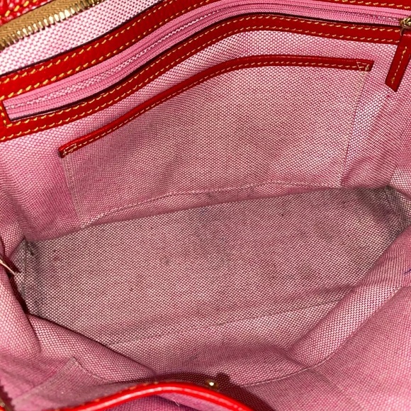 Dooney and Bourke Charleston Red Tote - Picture 5 of 8